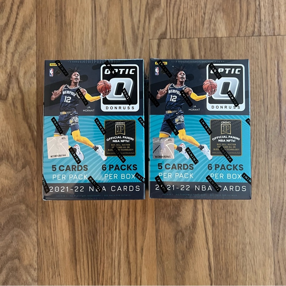 2021-22 Panini Donruss Optic NBA Basketball Blaster Box LOT of 2 SEALED NEW